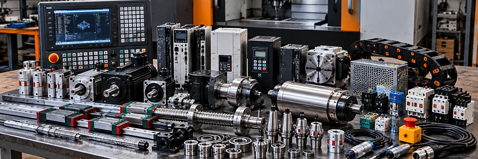 Sparepart dan komponen mesin CNC