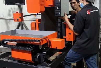 Proses pemasangan control CNC
